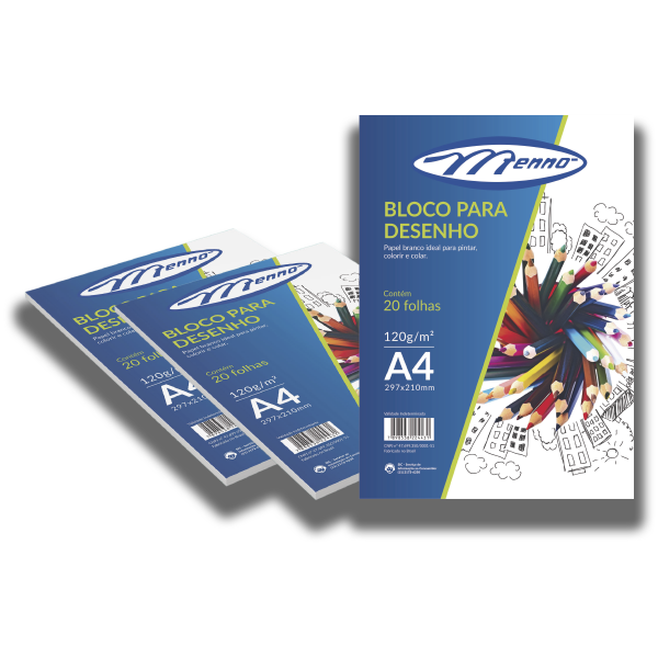 BLOCO PARA DESENHO A4 120g/m²