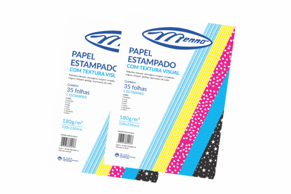 PAPEL ESTAMPADO COM TEXTURA VISUAL