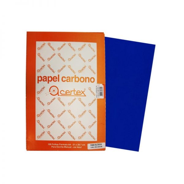 PAPEL CARBONO A4 PARA ESCRITA MANUAL DUPLA FACE
